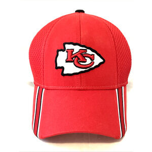 Vintage Trucker Hat NFL Kansas City Chiefs Snap Back Cap Mesh Bangladesh Red